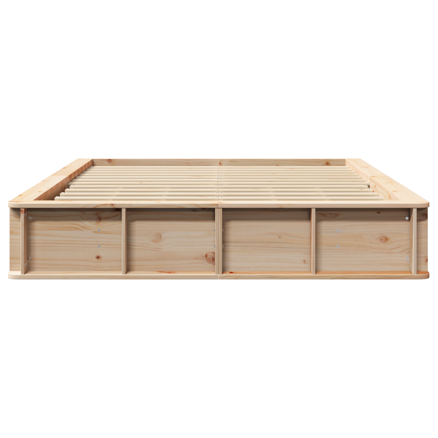 vidaXL Bed Frame with Lift-Up Storage - 150 x 200 cm, Solid Pine