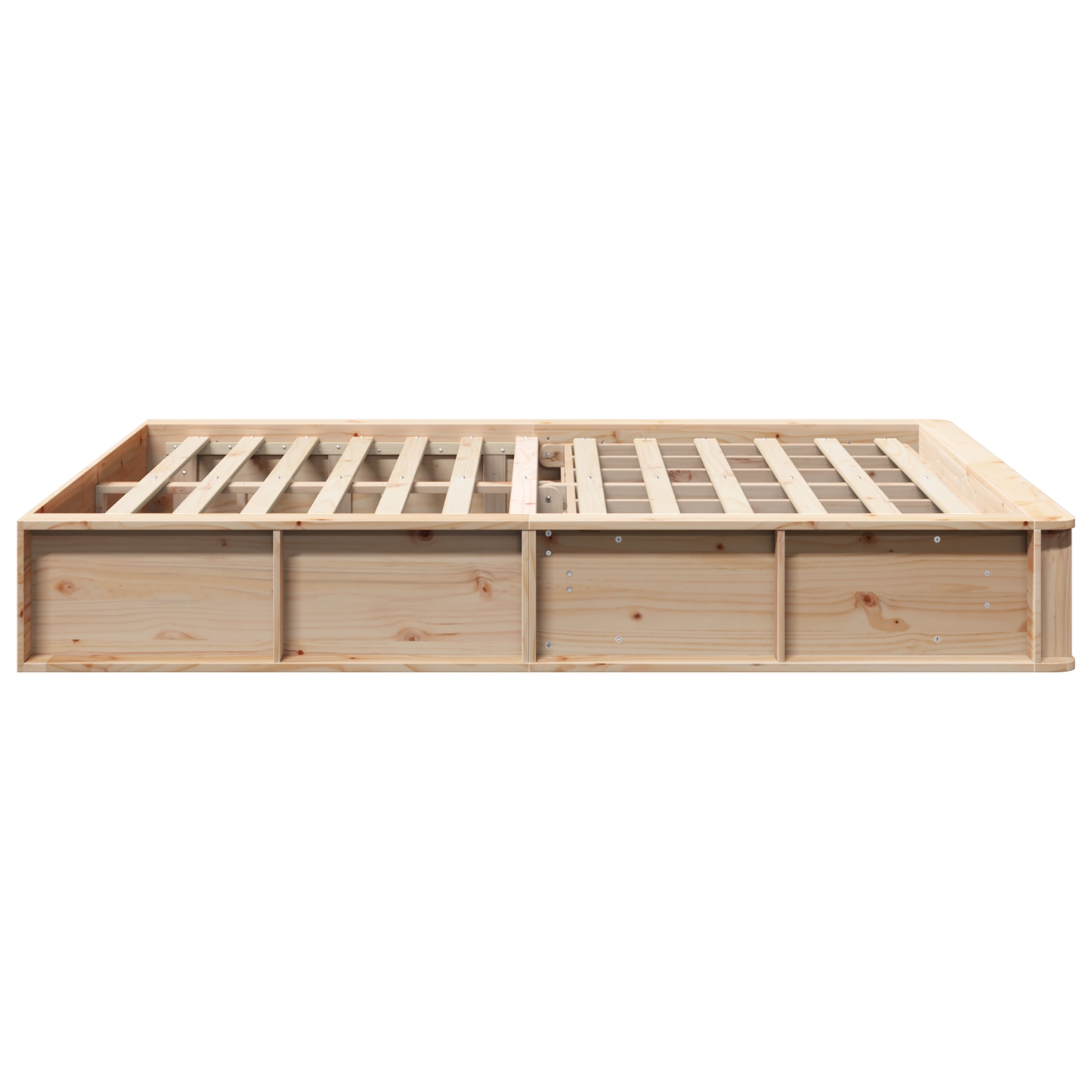 vidaXL Bed Frame with Lift-Up Storage - 150 x 200 cm, Solid Pine