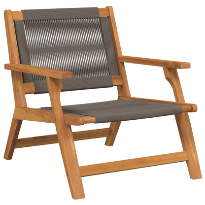 vidaXL Garden Chairs 2 pcs Grey 67x77x73 cm Solid Wood Acacia