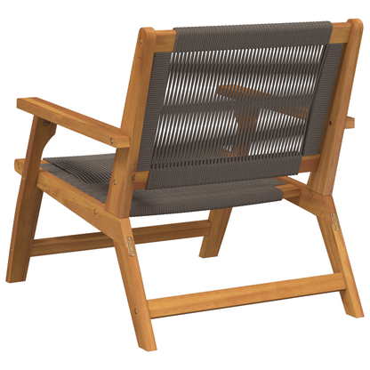 vidaXL Garden Chairs 2 pcs Grey 67x77x73 cm Solid Wood Acacia