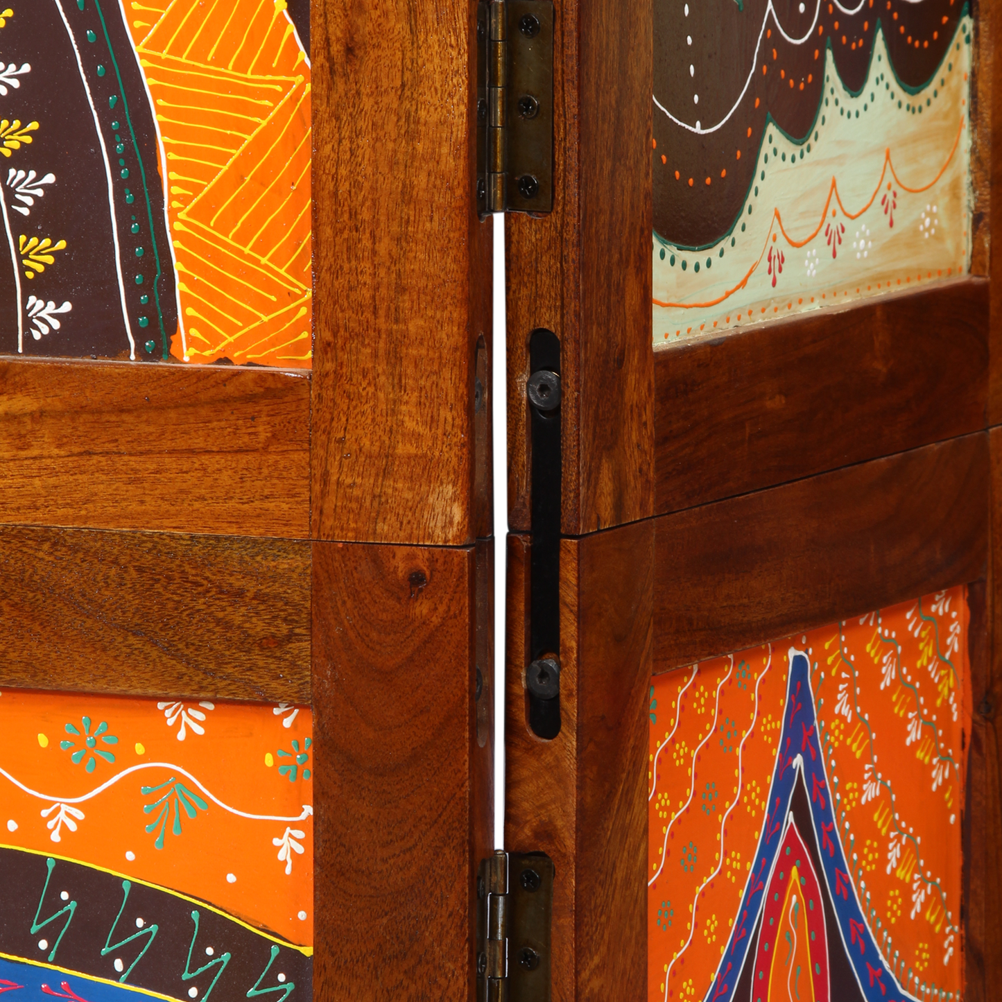 vidaXL Room Divider 3 Panels Honey Brown 35x1.5x160 cm Solid Wood Acacia