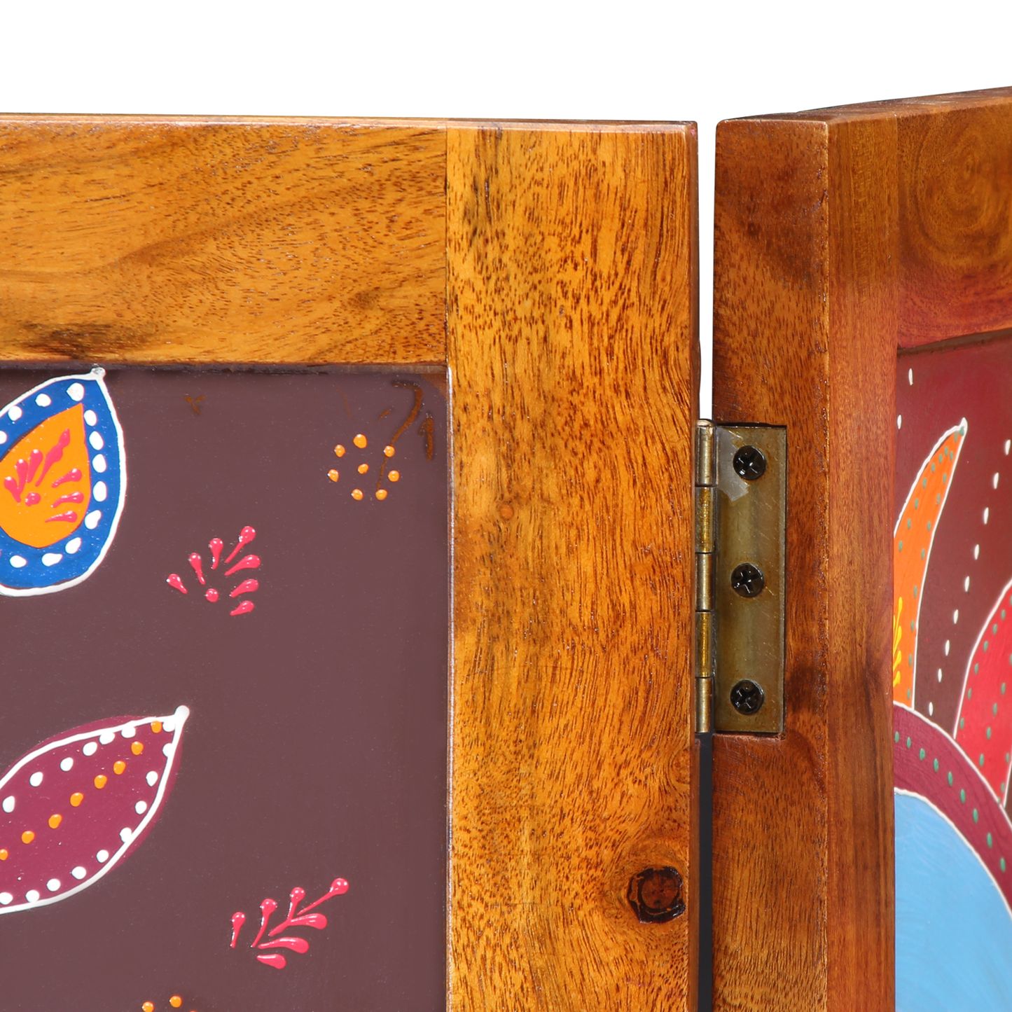 vidaXL Room Divider 3 Panels Honey Brown 35x1.5x160 cm Solid Wood Acacia