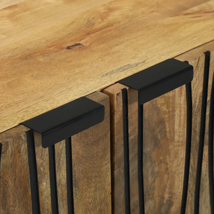 vidaXL Sideboard 60x33.5x75 cm Solid Wood Mango