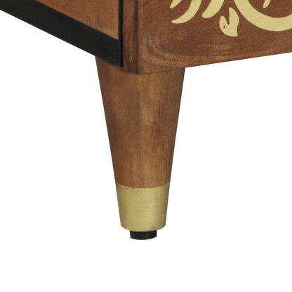 vidaXL Highboard Brown 60 x 33 x 100 cm Solid Mango Wood