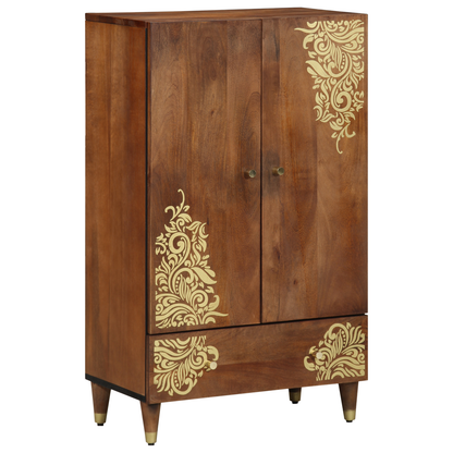 vidaXL Highboard Brown 60 x 33 x 100 cm Solid Mango Wood