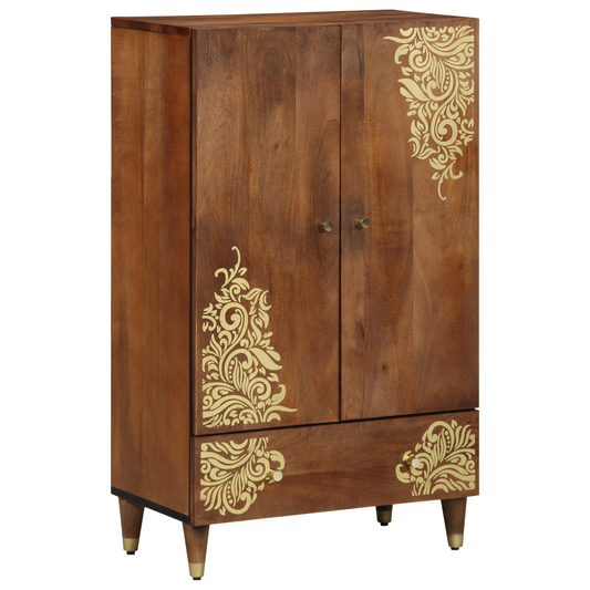 vidaXL Highboard Brown 60 x 33 x 100 cm Solid Mango Wood
