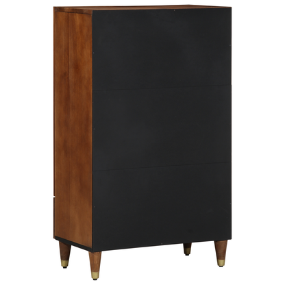 vidaXL Highboard Brown 60 x 33 x 100 cm Solid Mango Wood