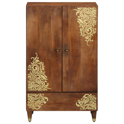 vidaXL Highboard Brown 60 x 33 x 100 cm Solid Mango Wood