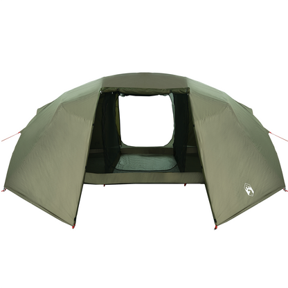 vidaXL Fishing Tent Olive green Polyester 7-Person Durable
