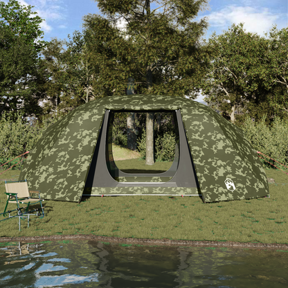vidaXL Fishing Tent 7-Person Camouflage Waterproof