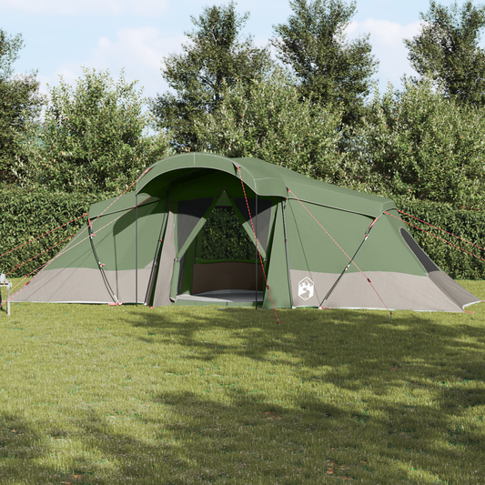 vidaXL Family Tent with Windows Dome Green 6-Person Waterproof