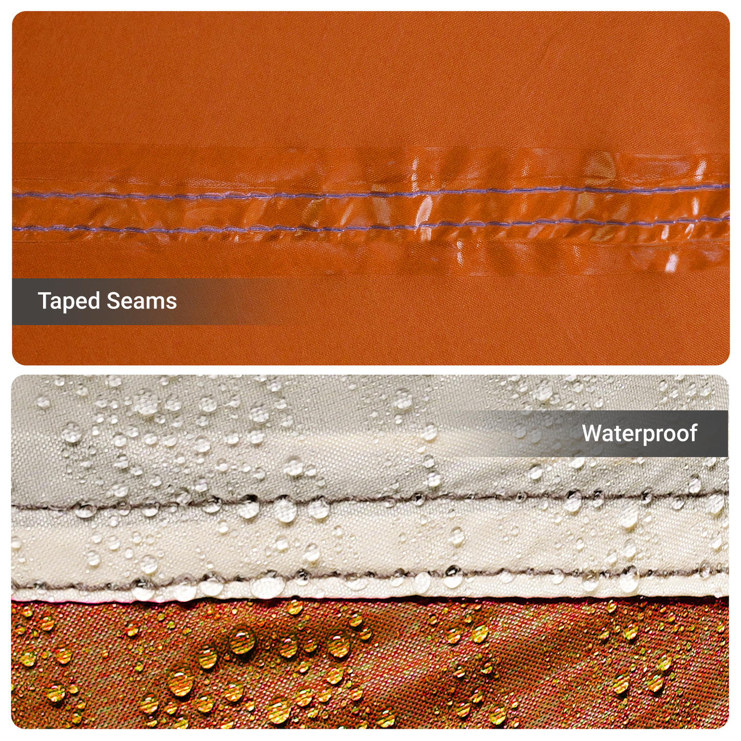 vidaXL Family Tent with Windows Dome Grey&Orange 6-Person Waterproof