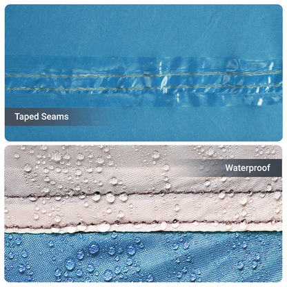 vidaXL Camping Tent A-Frame 5-Person Blue Waterproof