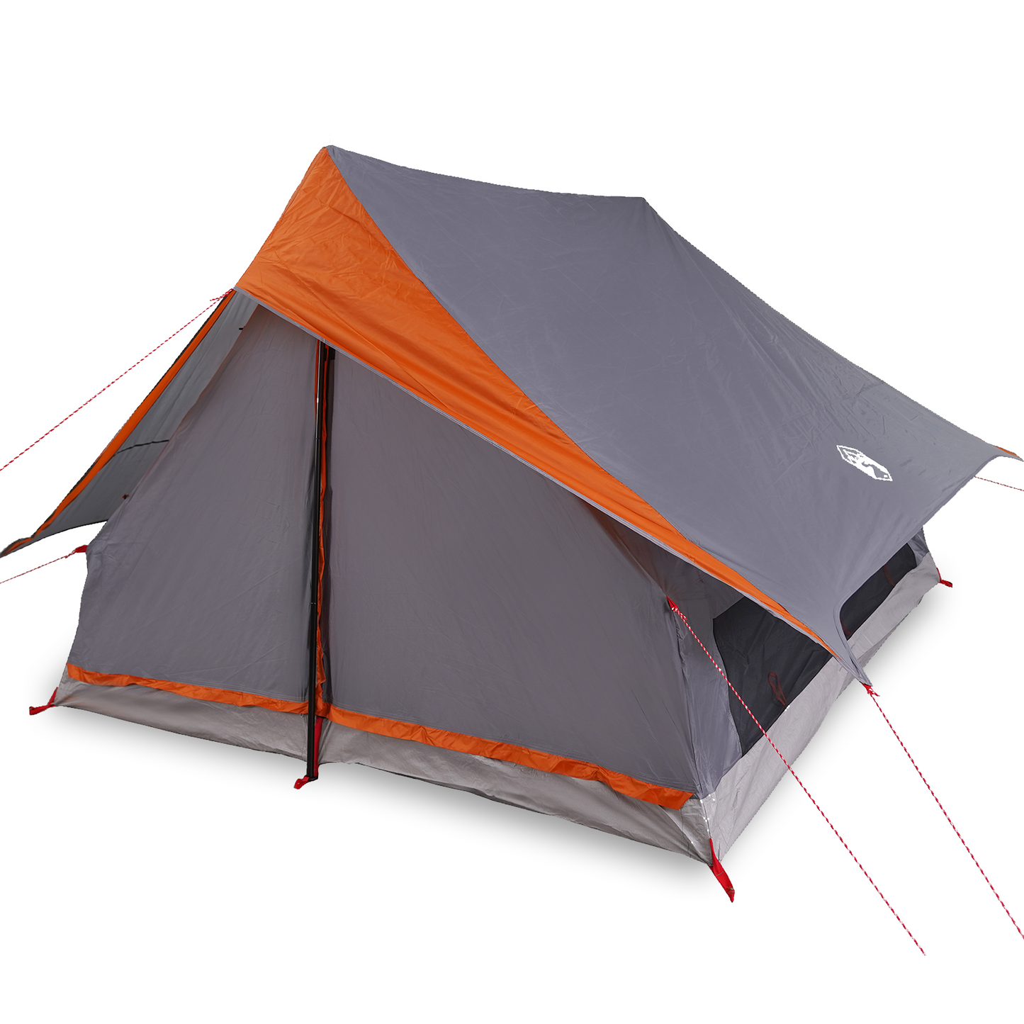 vidaXL Family Tent A-Frame 7-Person Grey and Orange Waterproof