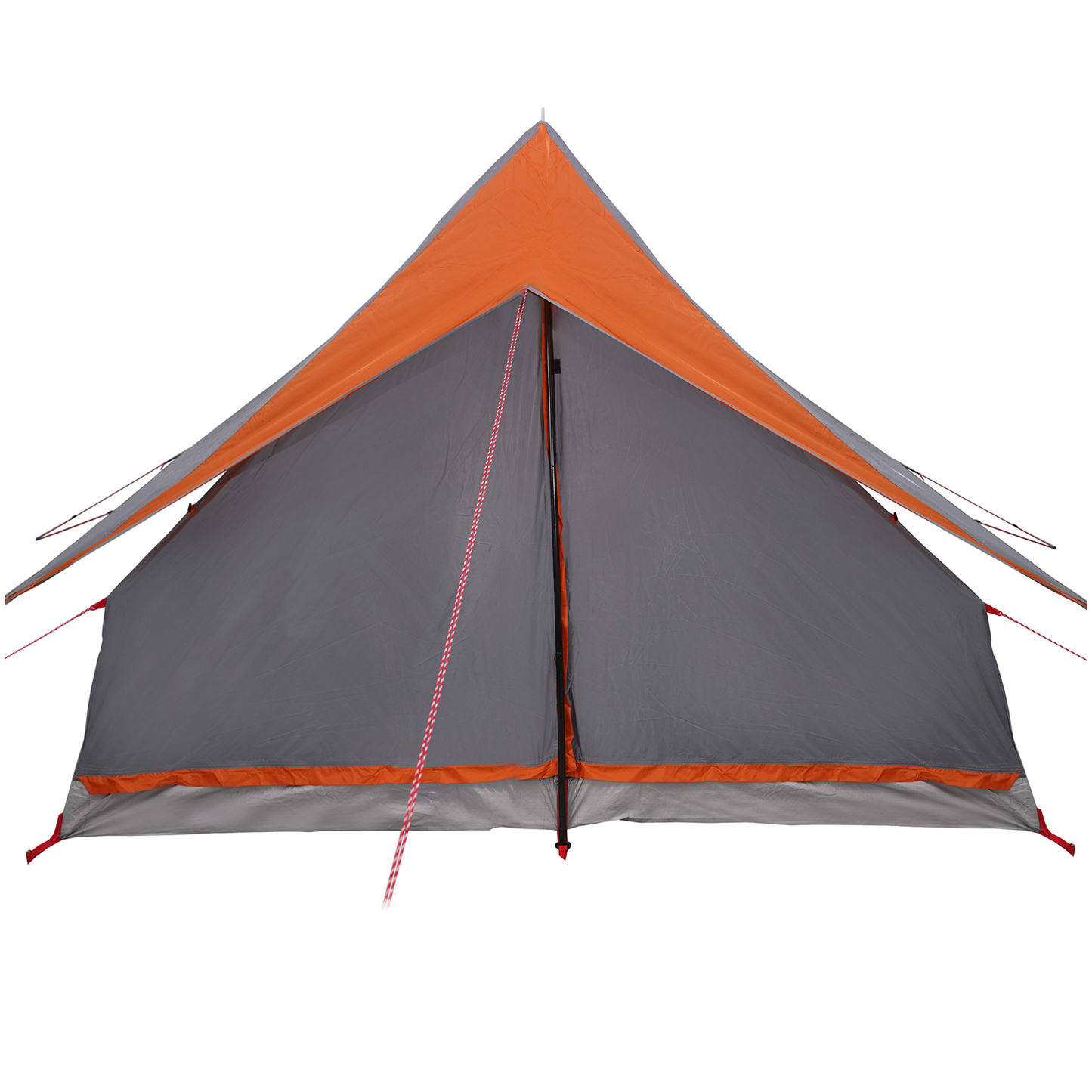 vidaXL Family Tent A-Frame 7-Person Grey and Orange Waterproof