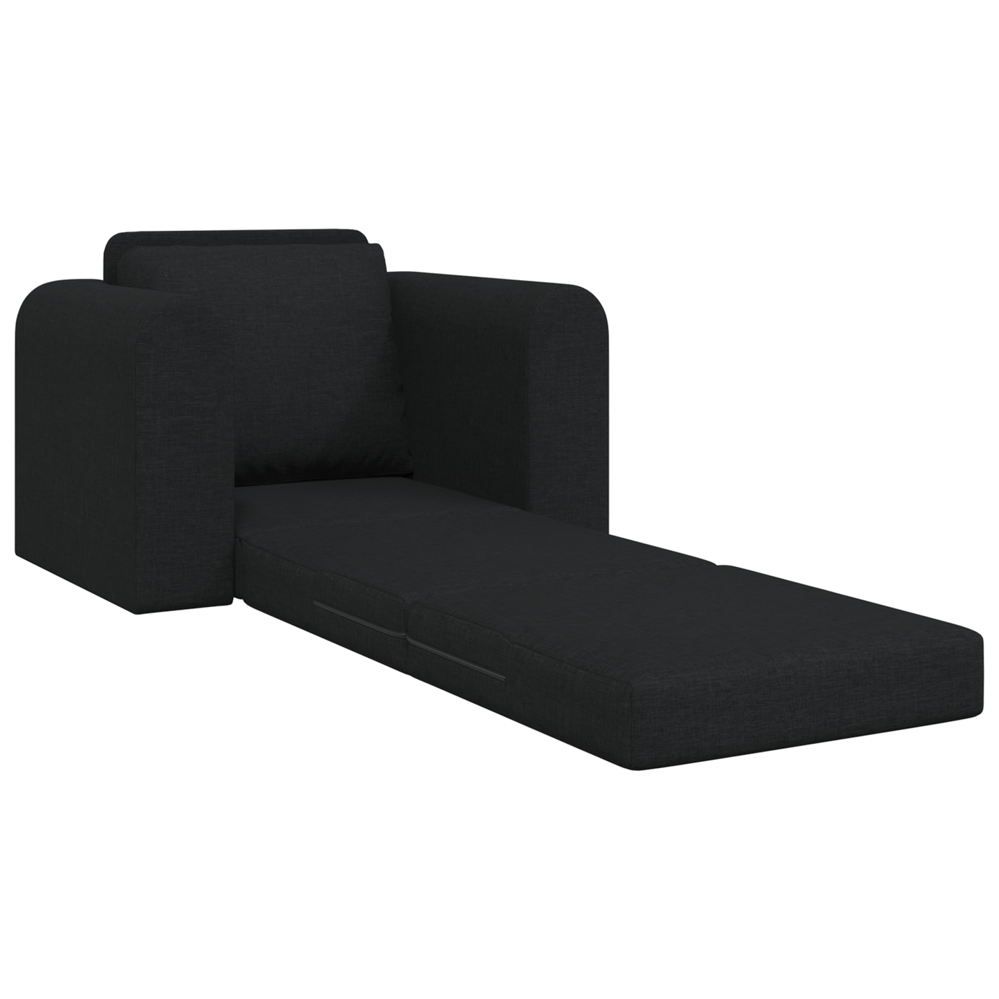 vidaXL Floor Sofa Bed 2-in-1 Black 98x71x83 cm Fabric