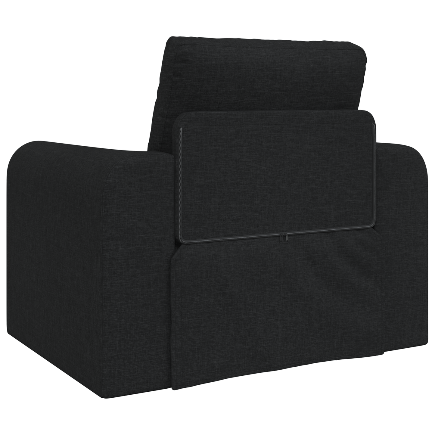 vidaXL Floor Sofa Bed 2-in-1 Black 98x71x83 cm Fabric