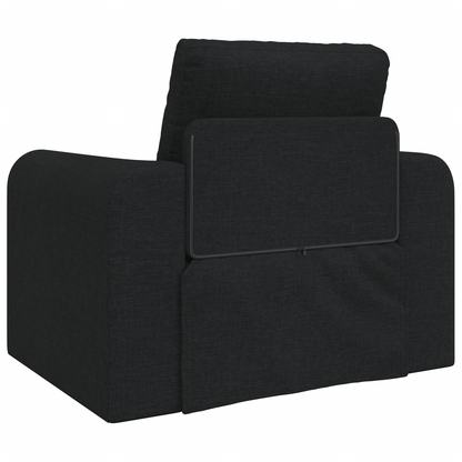 vidaXL Floor Sofa Bed 2-in-1 Black 98x71x83 cm Fabric