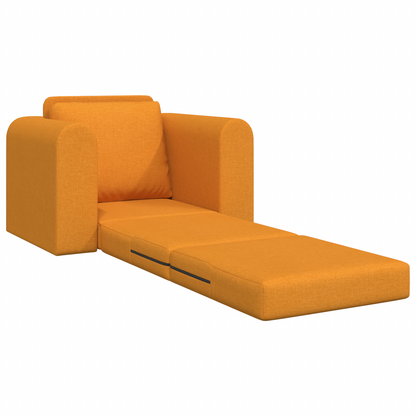 vidaXL Floor Sofa Bed 2-in-1 Dark Yellow 98x71x83 cm Fabric