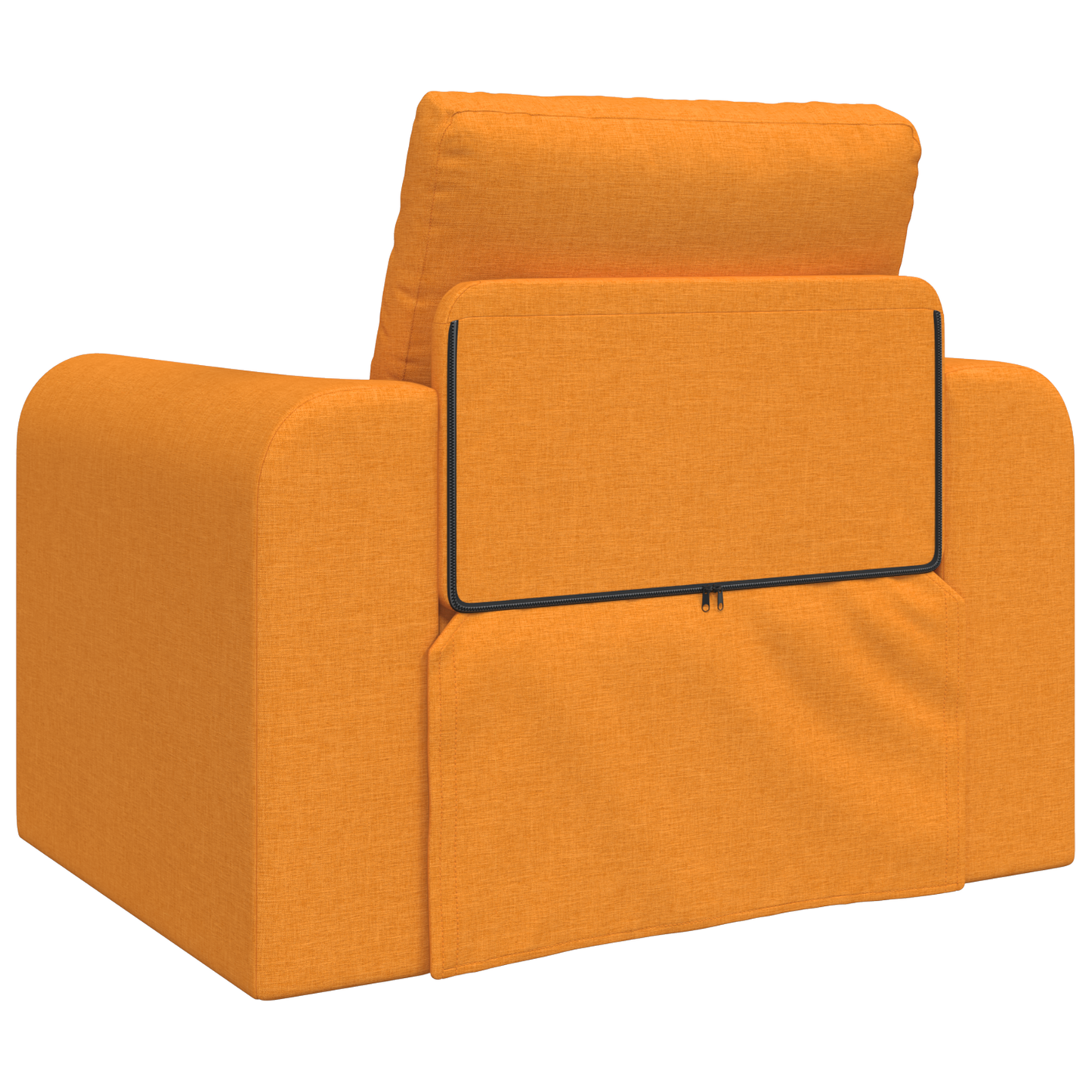vidaXL Floor Sofa Bed 2-in-1 Dark Yellow 98x71x83 cm Fabric
