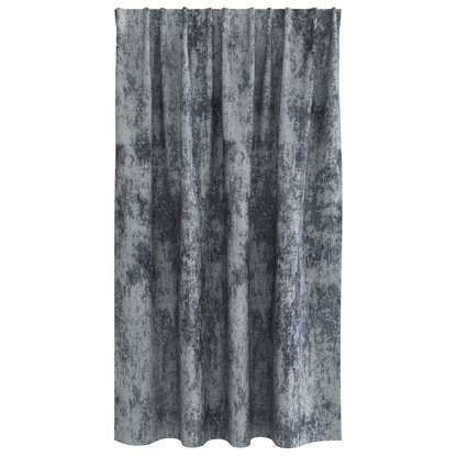 vidaXL Velvet Curtains 2 pcs with Eyelets Silver Grey 140x140 cm