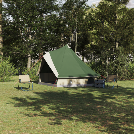 vidaXL Family Tent Tipi Green 8-Person Waterproof