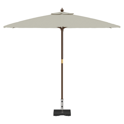 vidaXL Wheeled Parasol Base with Handle Black Granite 29 kg Square