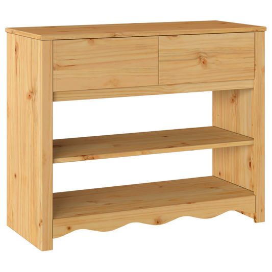 vidaXL Console Table "DRAMMEN" 89,5x37x73 cm Solid Wood Pine
