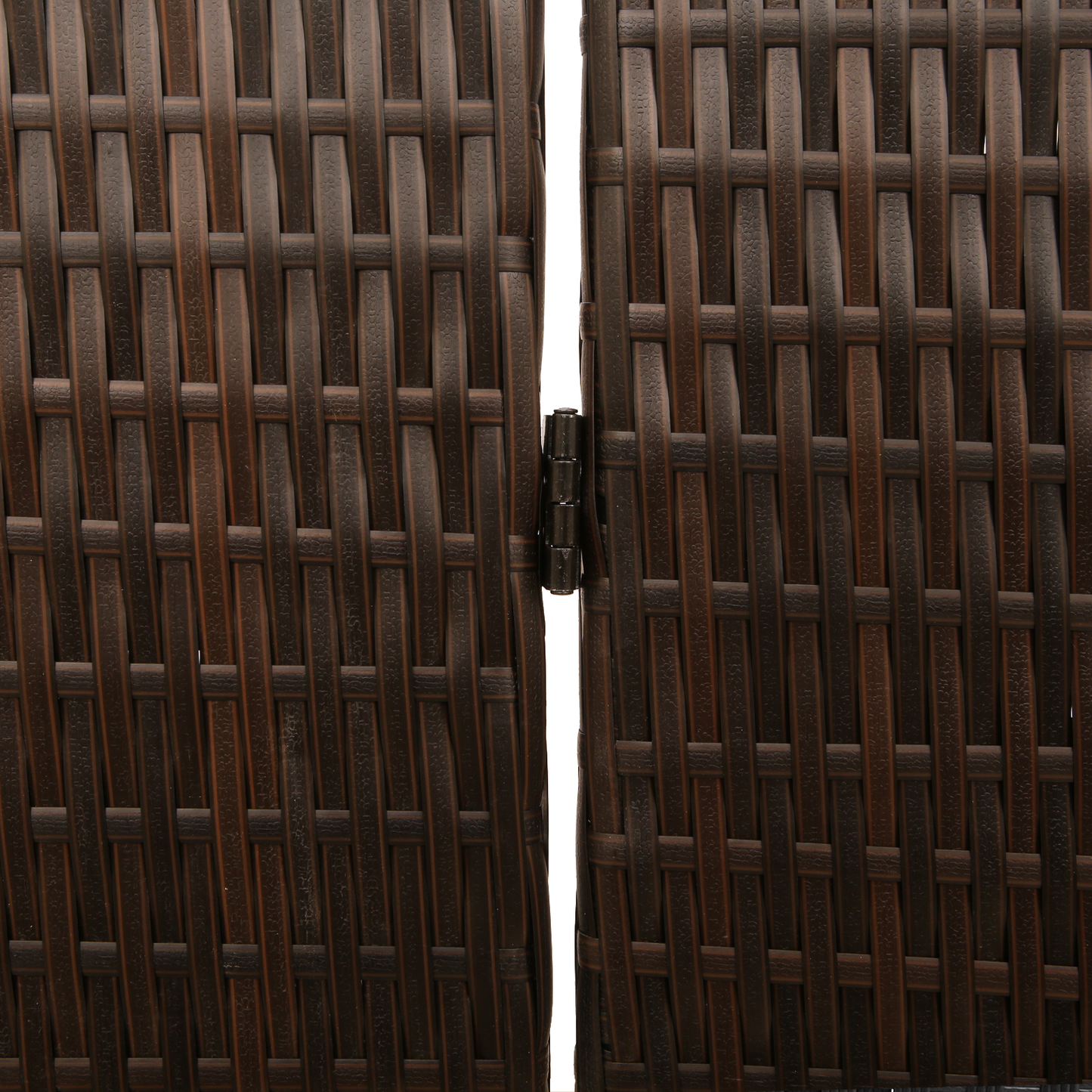 vidaXL Room Divider 3 Panels Foldable Brown 146x180 cm Poly Rattan