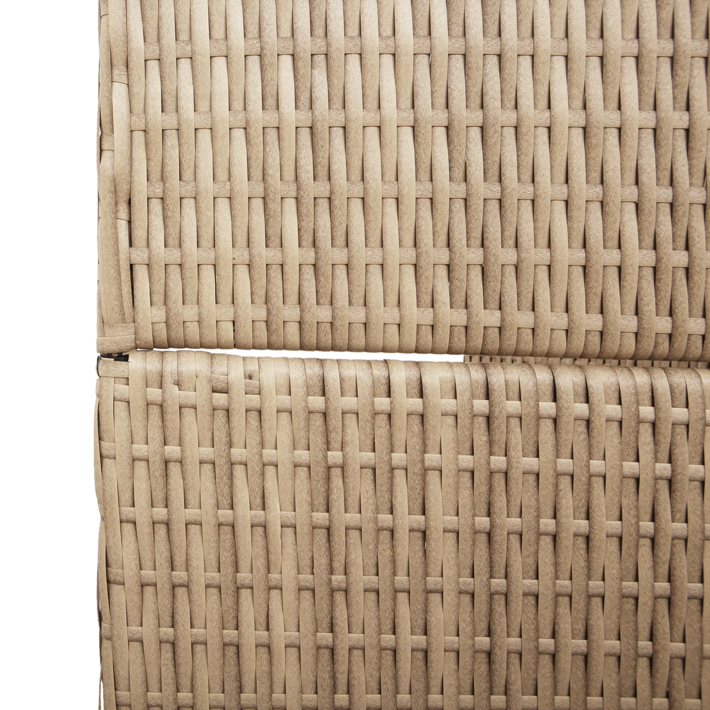 vidaXL Room Divider 3 Panels Foldable Beige 146x200 cm Poly Rattan