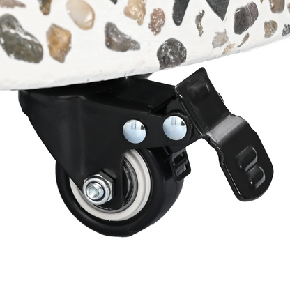 vidaXL Wheeled Parasol Base for 37/42/52/58mm Poles Multicolour Concrete