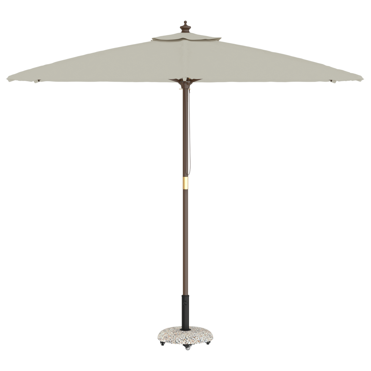 vidaXL Wheeled Parasol Base for 37/42/52/58mm Poles Multicolour Concrete