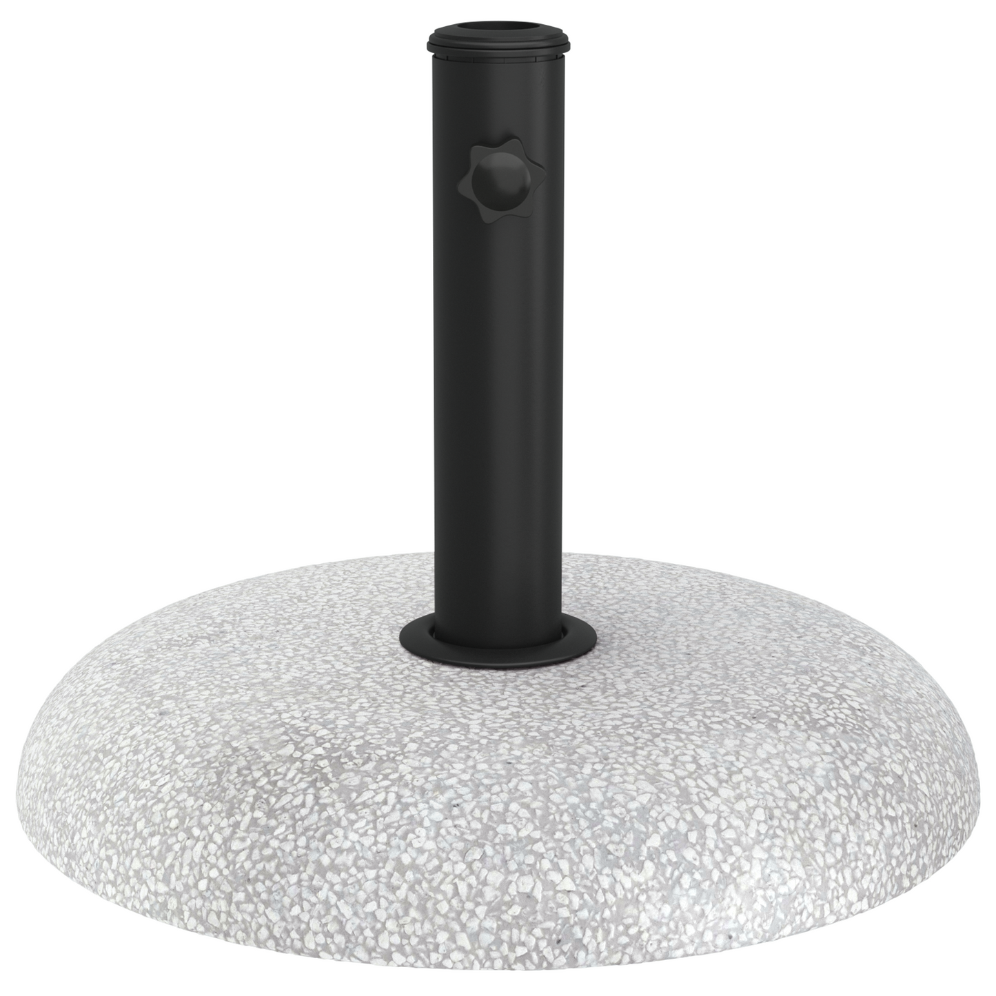 vidaXL Parasol Base for 37/42/52/58mm Poles Light Grey Concrete 20 kg