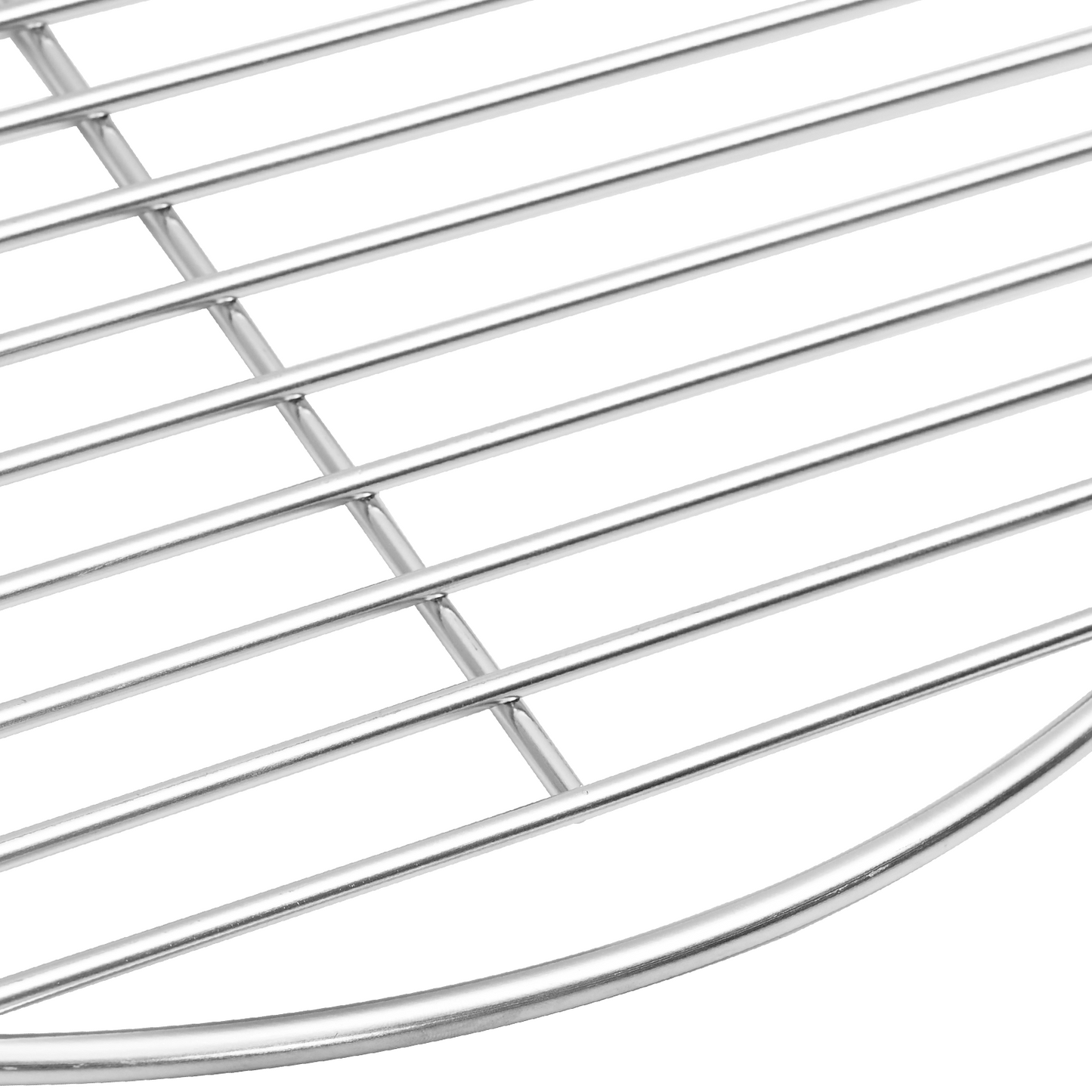 vidaXL BBQ Grill Grate Silver Ø43 cm Stainless Steel