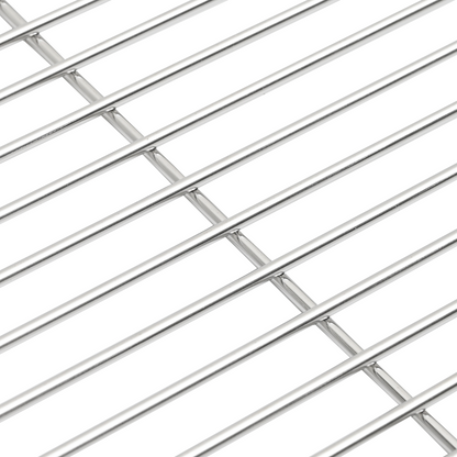 vidaXL BBQ Grill Grate Silver Ø43 cm Stainless Steel