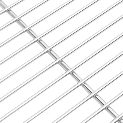 vidaXL BBQ Grill Grate with Handles Rectangular 60x40 cm 304 Stainless Steel