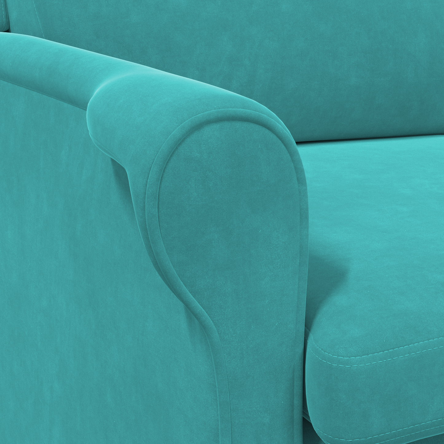 vidaXL Turquoise Armchair Turquoise Fabric Standard Ergonomic
