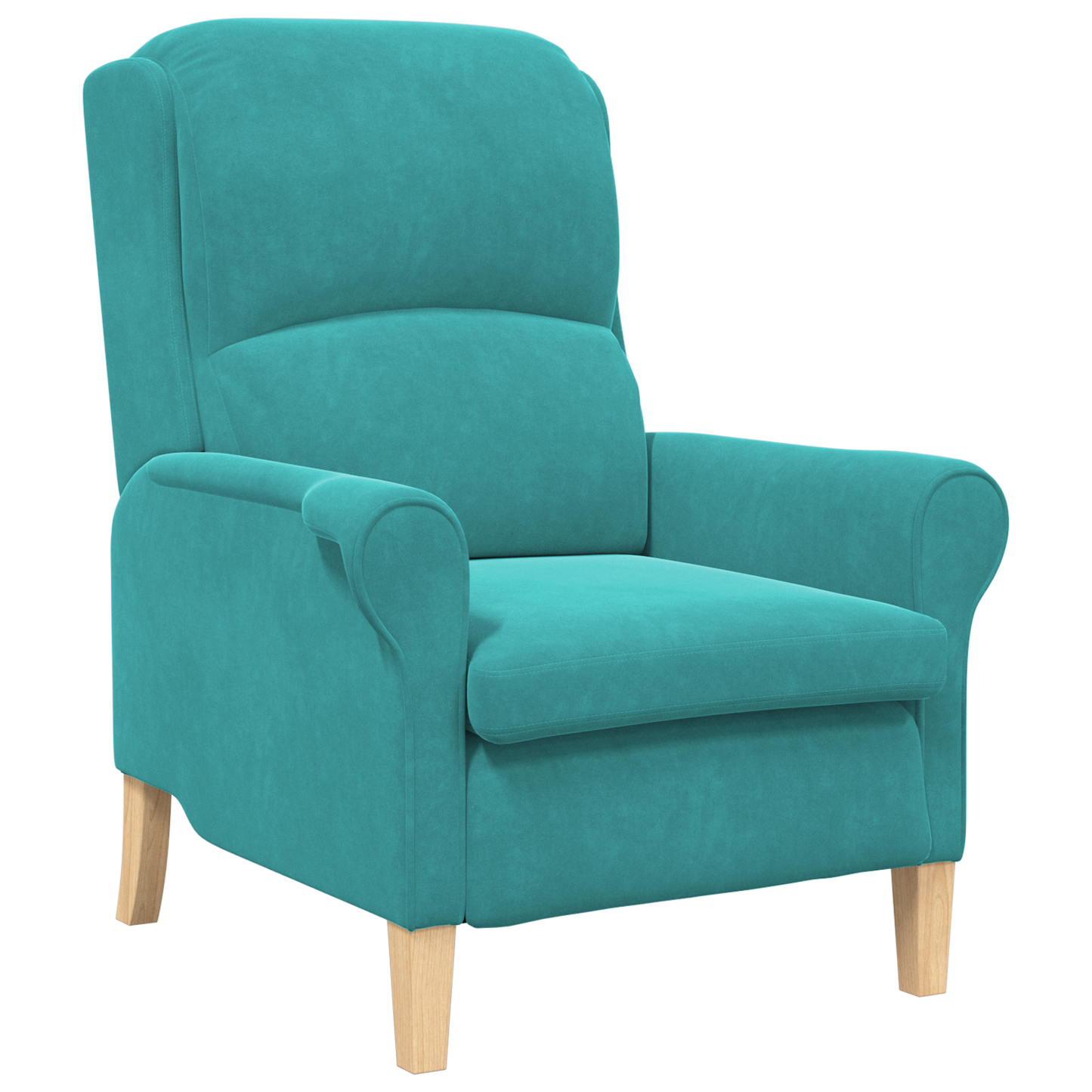 vidaXL Turquoise Armchair Turquoise Fabric Standard Ergonomic
