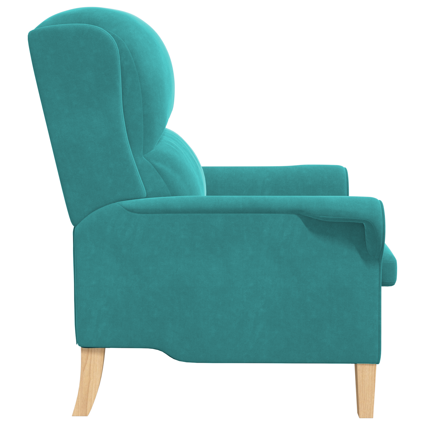 vidaXL Turquoise Armchair Turquoise Fabric Standard Ergonomic