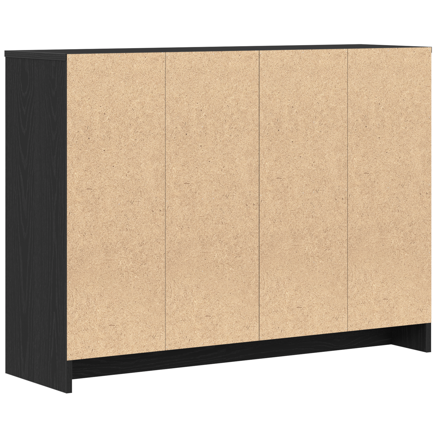 vidaXL Sideboard Black 102 x 29.5 x 75 cm Engineered wood