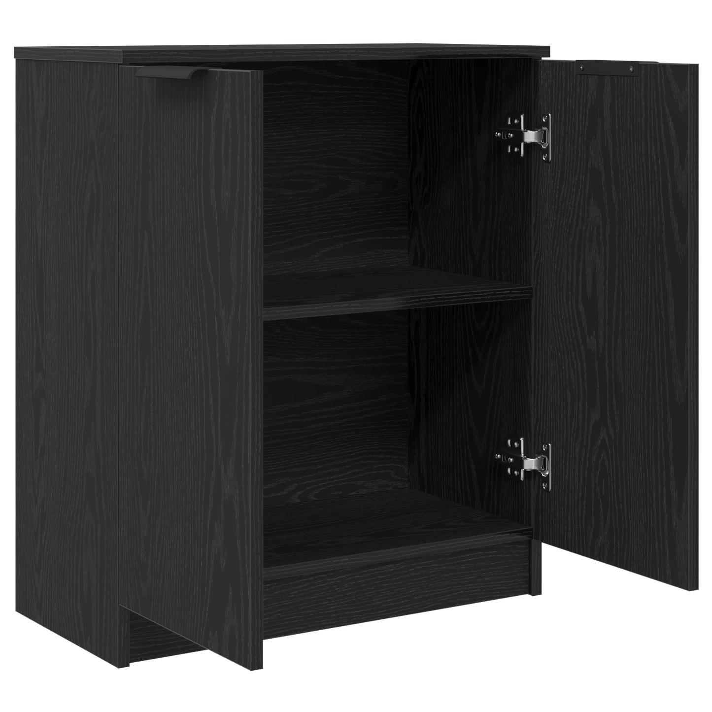 vidaXL Sideboard Black Oak 60 x 30 x 70 cm Engineered Wood