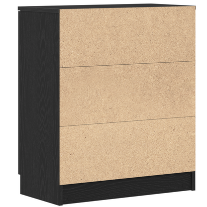 vidaXL Sideboard Black Oak 60 x 30 x 70 cm Engineered Wood