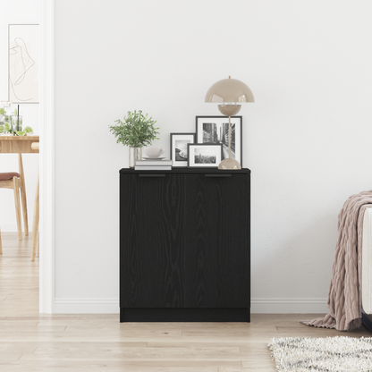 vidaXL Sideboard Black Oak 60 x 30 x 70 cm Engineered Wood