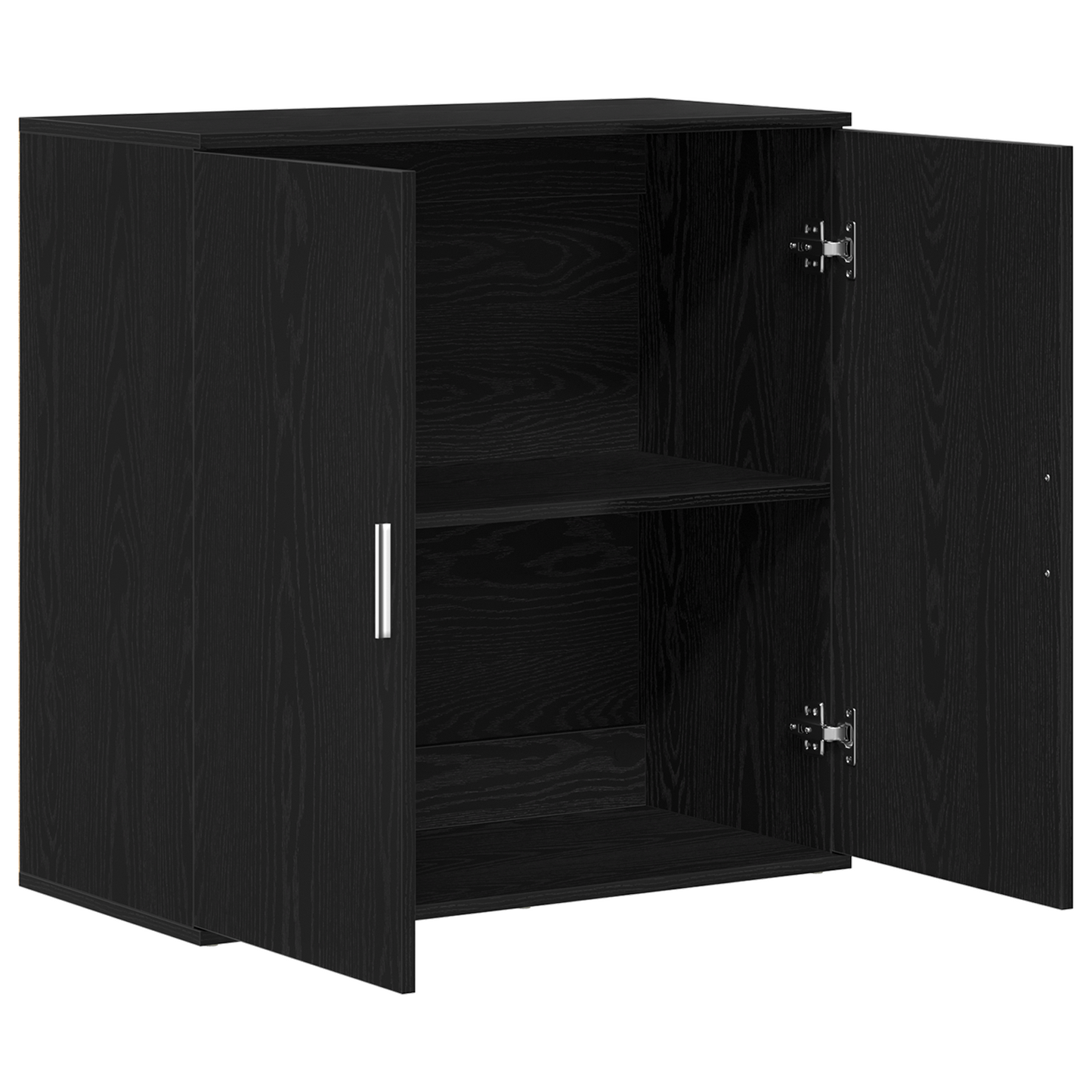 vidaXL Sideboard Black Oak 79 x 38 x 80 cm Engineered Wood