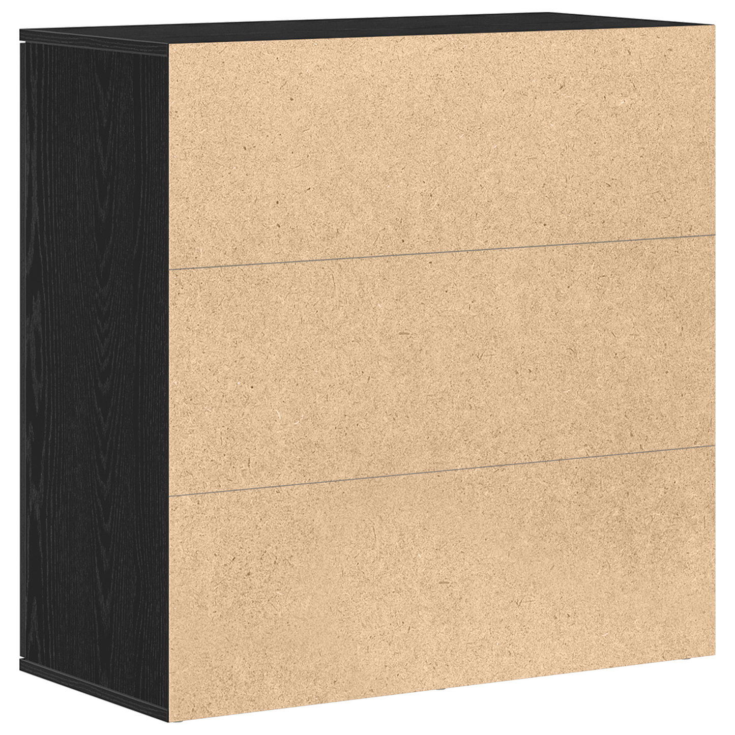 vidaXL Sideboard Black Oak 79 x 38 x 80 cm Engineered Wood