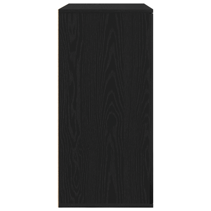 vidaXL Sideboard Black Oak 79 x 38 x 80 cm Engineered Wood