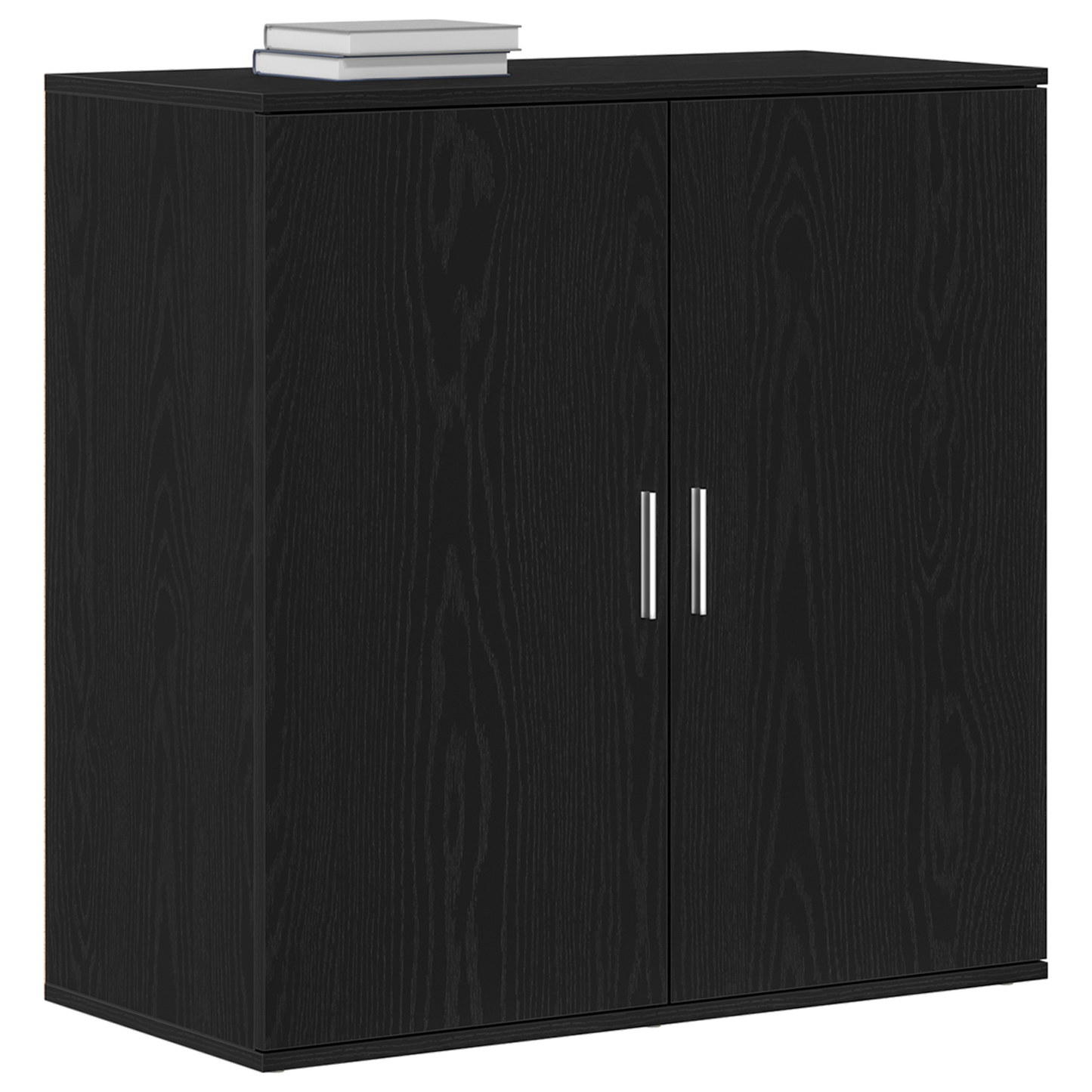 vidaXL Sideboard Black Oak 79 x 38 x 80 cm Engineered Wood