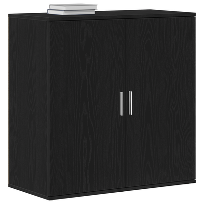 vidaXL Sideboard Black Oak 79 x 38 x 80 cm Engineered Wood