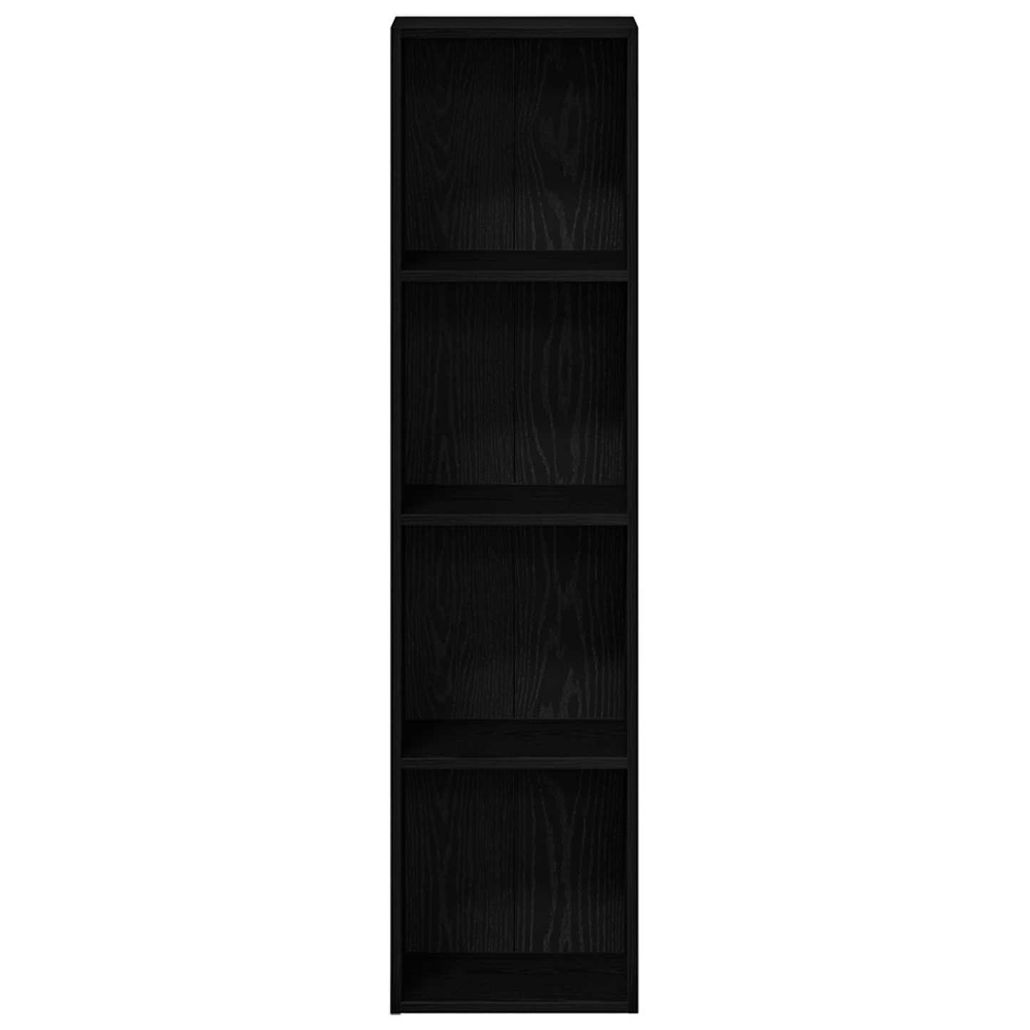 vidaXL Book Cabinet Black Oak 36 x 30 x 143 cm Engineered Wood
