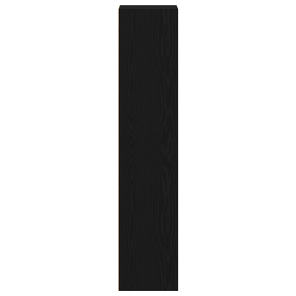 vidaXL Book Cabinet Black Oak 36 x 30 x 143 cm Engineered Wood